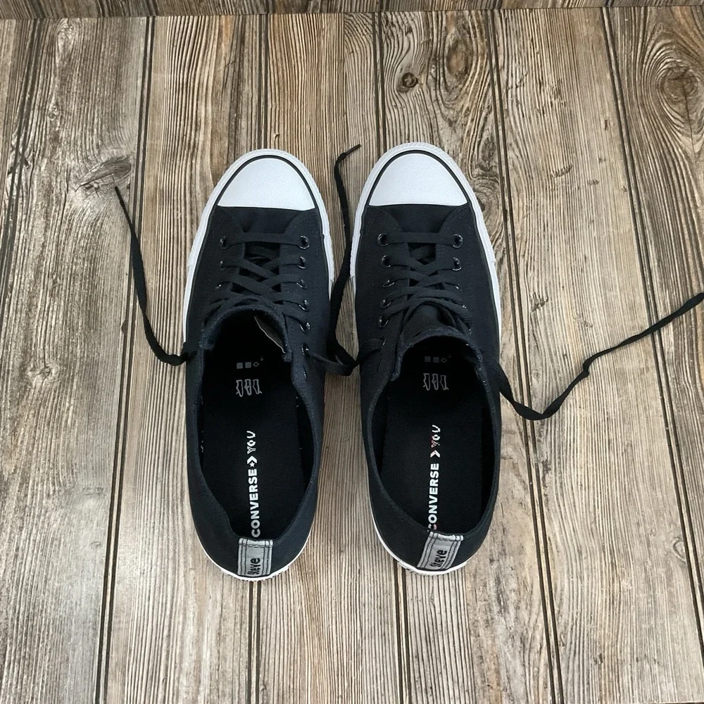 Converse CTAS Low Top Black Gum Soles Athletic Sneakers Shoes Men's Size 12 US